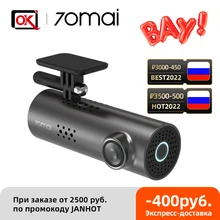 70mai – caméra de tableau de bord 1S HD 1080P, DVR, Vision nocturne, WIFI, connexion sans fil, commande vocale en anglais et 1S D06
