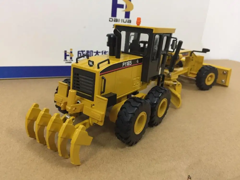 DHLM PY185 автогрейдер литой металл модель строительного автомобиля в коробке