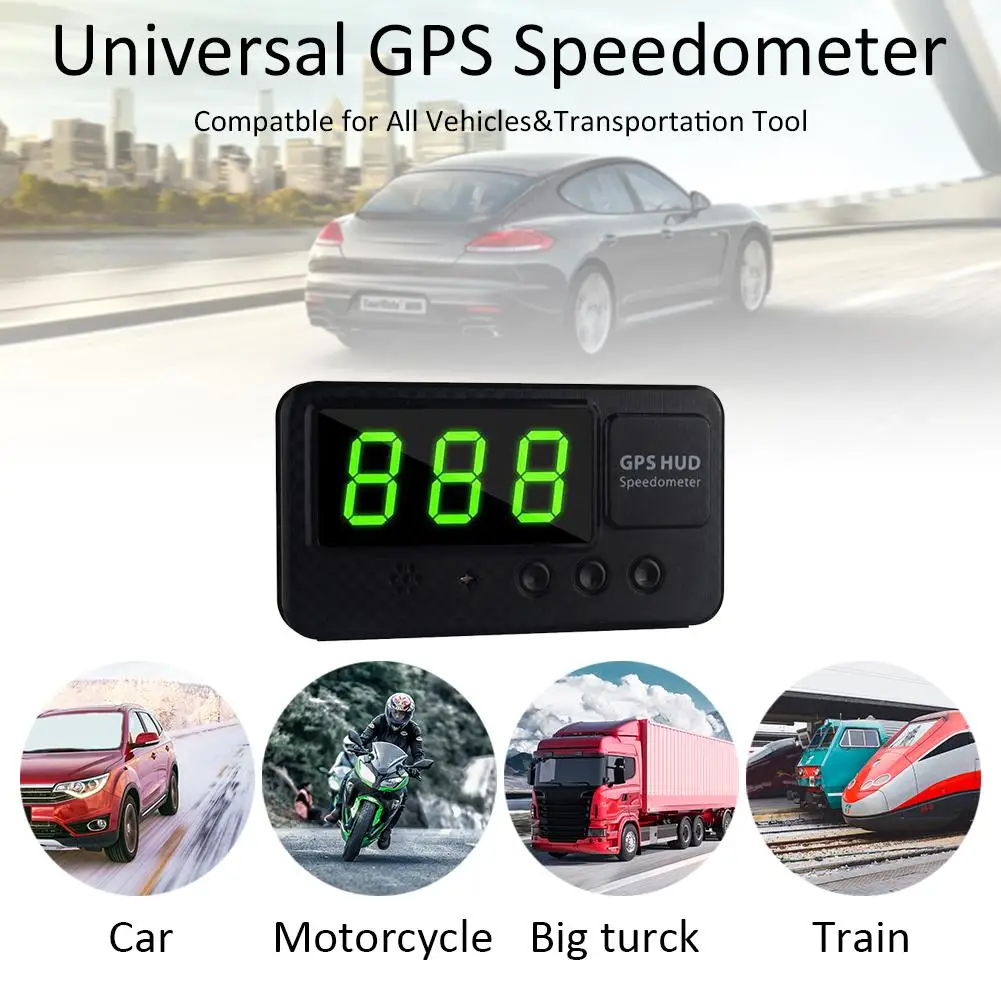 Hud C60S Цифровой Автомобильный GPS измеритель скорости дисплей км/ч MPH для автомобиля
