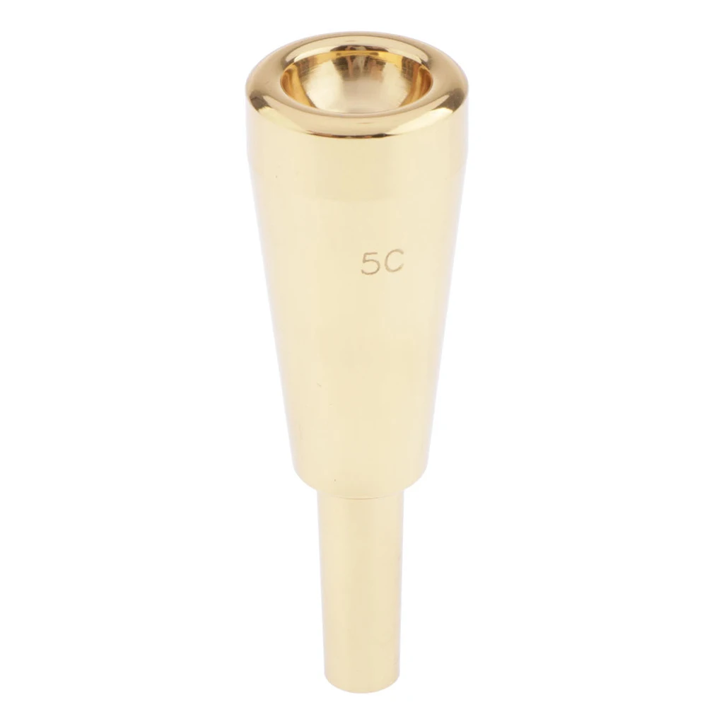 Trumpet Mouthpiece 5C Replacement Musical Instruments Accessories Gold/Silver Plate | Спорт и развлечения