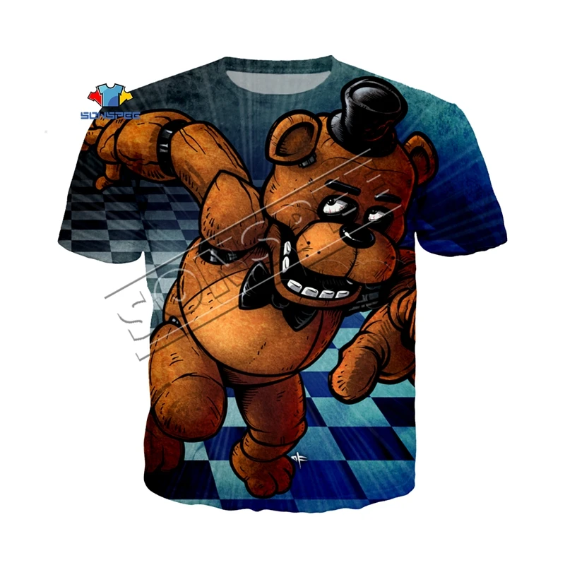 Мужская футболка высокого качества с 3d принтом «Five Nights at Freddy», футболки, одежда, Футболка Kpop FNAF Harajuku, футболка в стиле хип-хоп - Цвет: 6