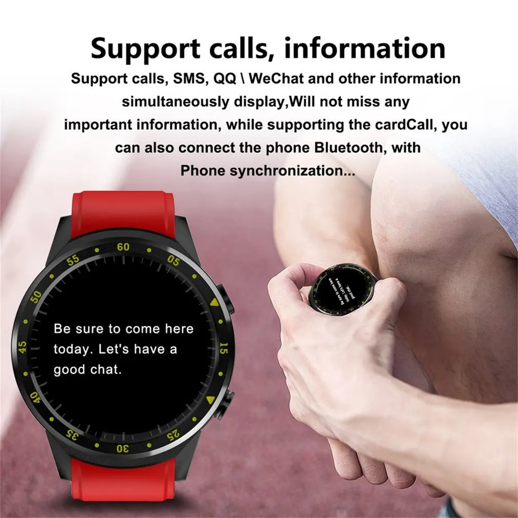 F1 Sport Smart Watch With GPS Camera Bluetooth SIM Card Wristband for Android IOS For Men Women Outdoor Gift Heart Rate Monitor