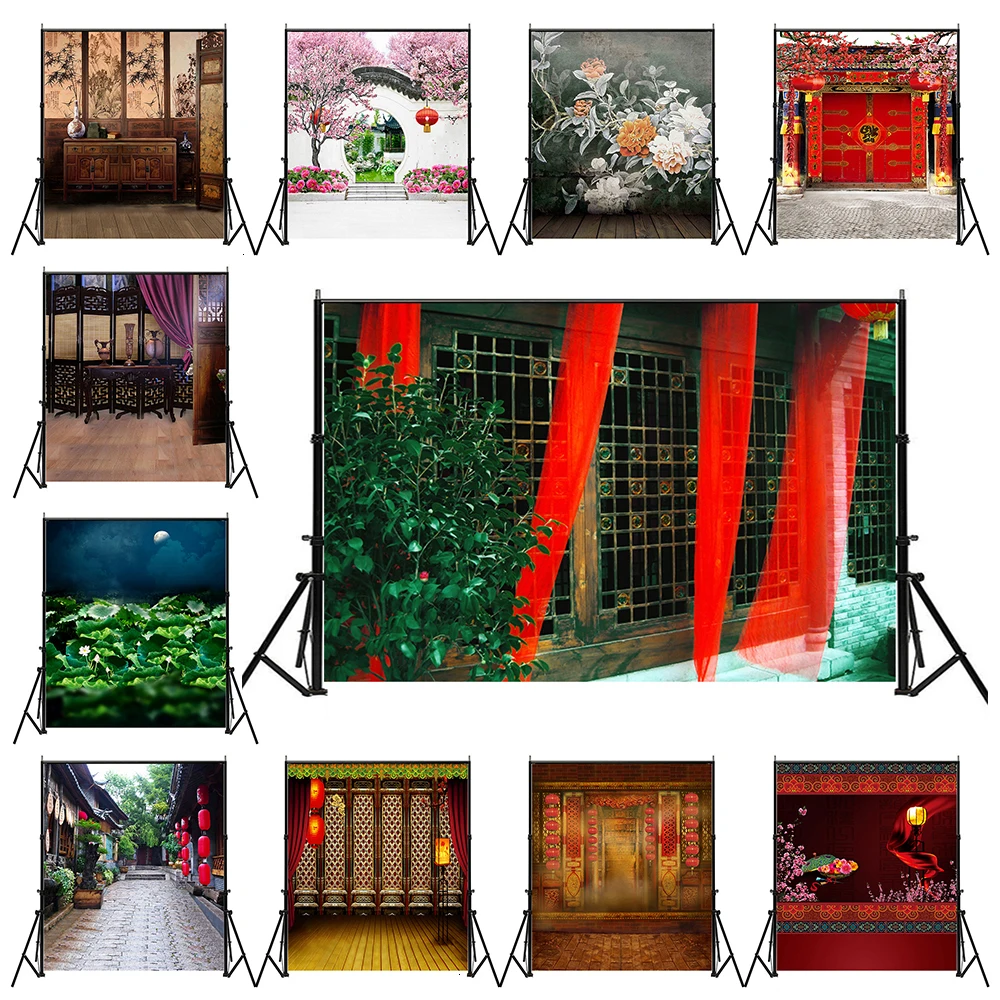 

Minimoto Vintage Chinese Style Photography Background Cloth 3x5 Foot Rectangular Acrylic Spray Painting