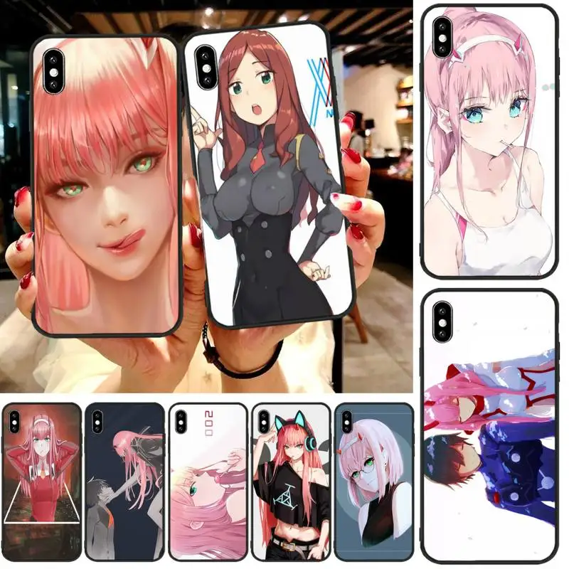 

Sexy Zero Two 002 case coque fundas for iphone 11 PRO MAX X XS XR 4S 5S 6S 7 8 PLUS SE 2020 cases cover