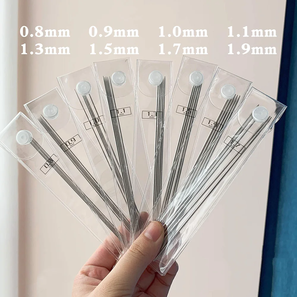 Chzimade 5Pcs Mini Stainless Steel Straight Knitting Needles For Handmade Craft Doll Clothes Diy Sewing Tools Accessories