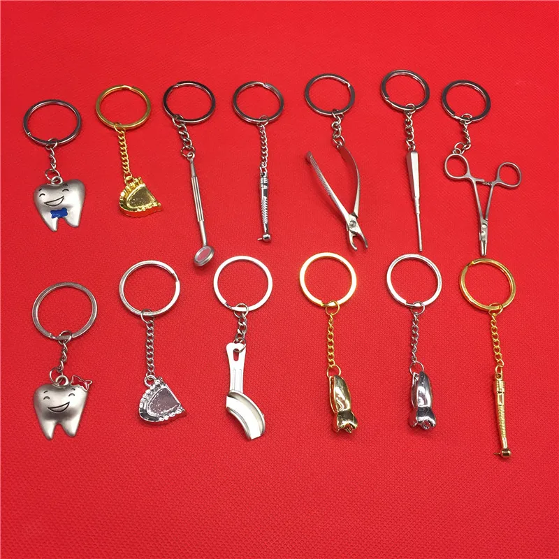 

1pcs Gift Dentistry Clinic Assorted Key Chain For Dentist Lab Kawaii Dentist Gift
