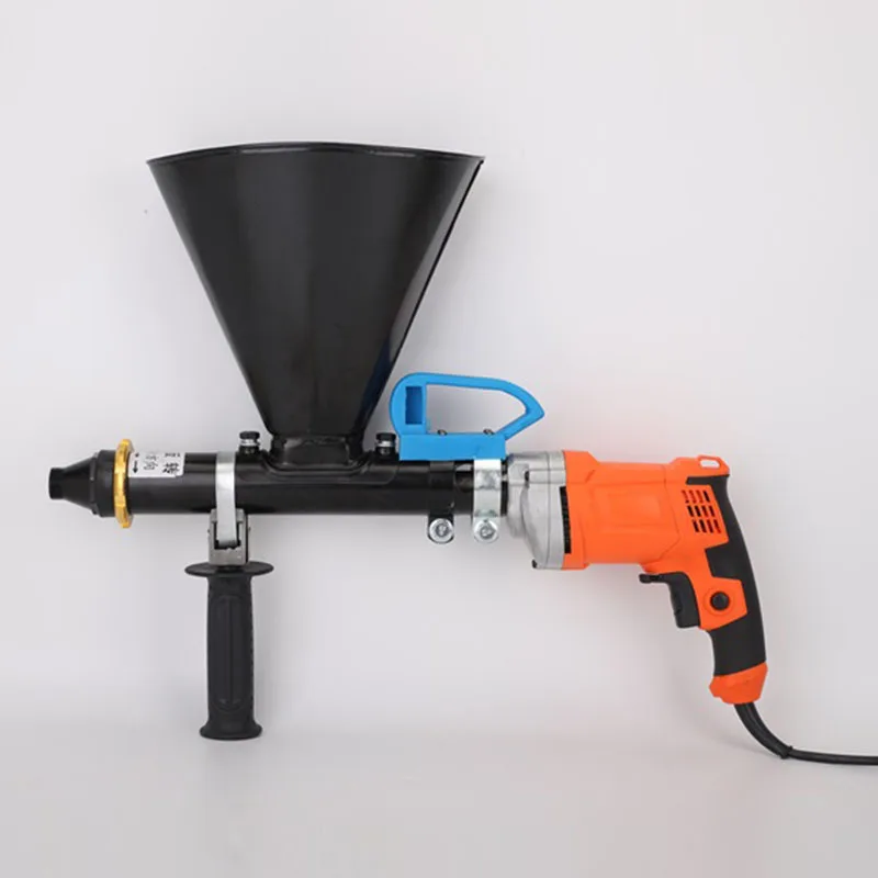 Hand-held wall slot grouting machine electric mortar grouting caulking gun 700w electric cement grouting machine mortar sprayer wall mortar gun automatic mortar grout tool caulking gun with nozzle