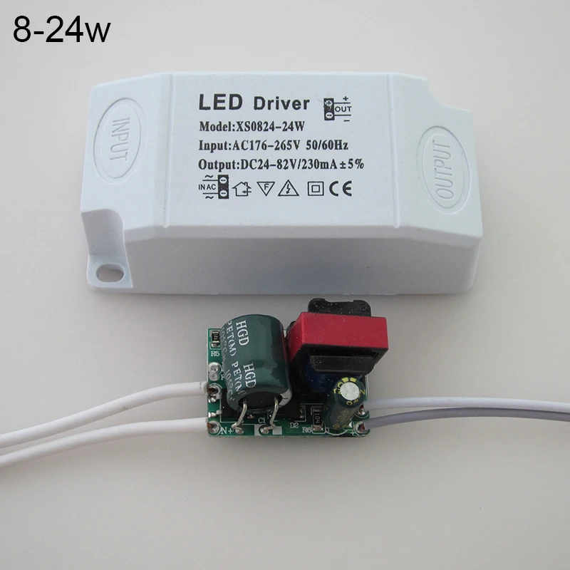 AC176-265V LED Driver Segmented Ceiling Lamp Light Transformer Constant Current Power Supply 24-36W/36-48W/36-50W 230mA