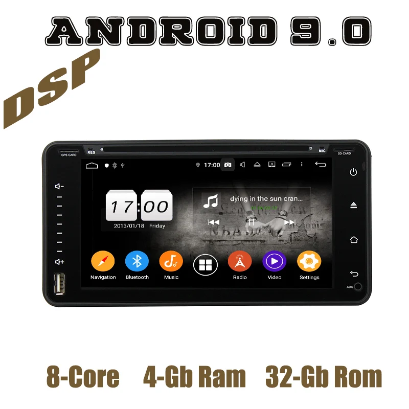 Px6 Android 9 0 Автомобильный GPS dvd мультимедиа для toyota универсальный corolla Terios rav4 prado vios с