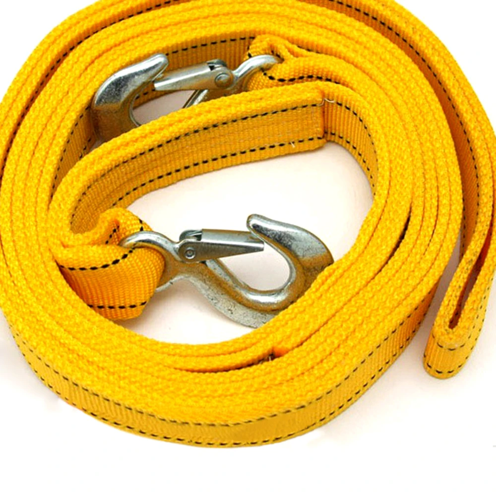car emergency supplies double tow rope 5 tons Hauling YU Tow rope 4 meters tow strap for Vehicle Recovery Stump Removal & Much More,Best Towing Accessory for Car 