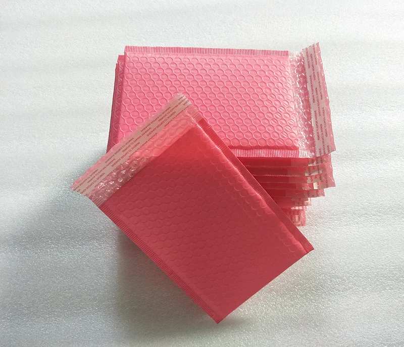 

New arrival 15x20+4cm 25pcs/lot pink Poly bubble Mailer envelopes padded Mailing Bag Self Sealing