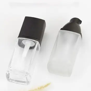 

30ml Frosted Glass Refillable Empty Bottle for Lotion Liquid Body Cream Cosmetic Foundation Container Vials with Press Pump 896D