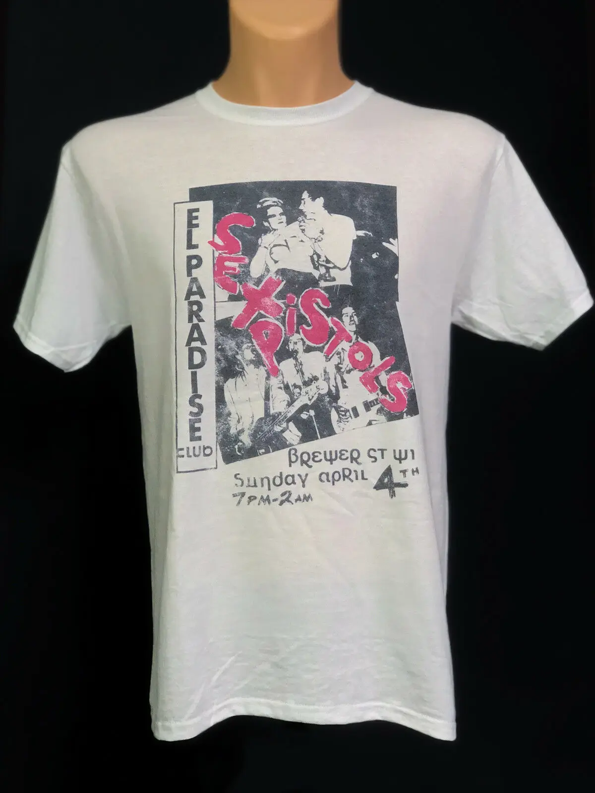 Секс-пистолеты концертная футболка британская панк-рок-группа Новый Винтажный