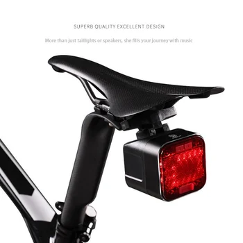 

Bicycle Rear Light With Bluetooth connection IPx6 Waterproof USB Charge cycling Tail Taillight LED Bike Light HX02
