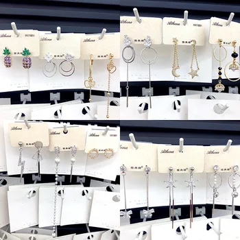 

30 Paris/lot fashion classical mix random style alloy women earring lot jewelry wholesale 200729-68