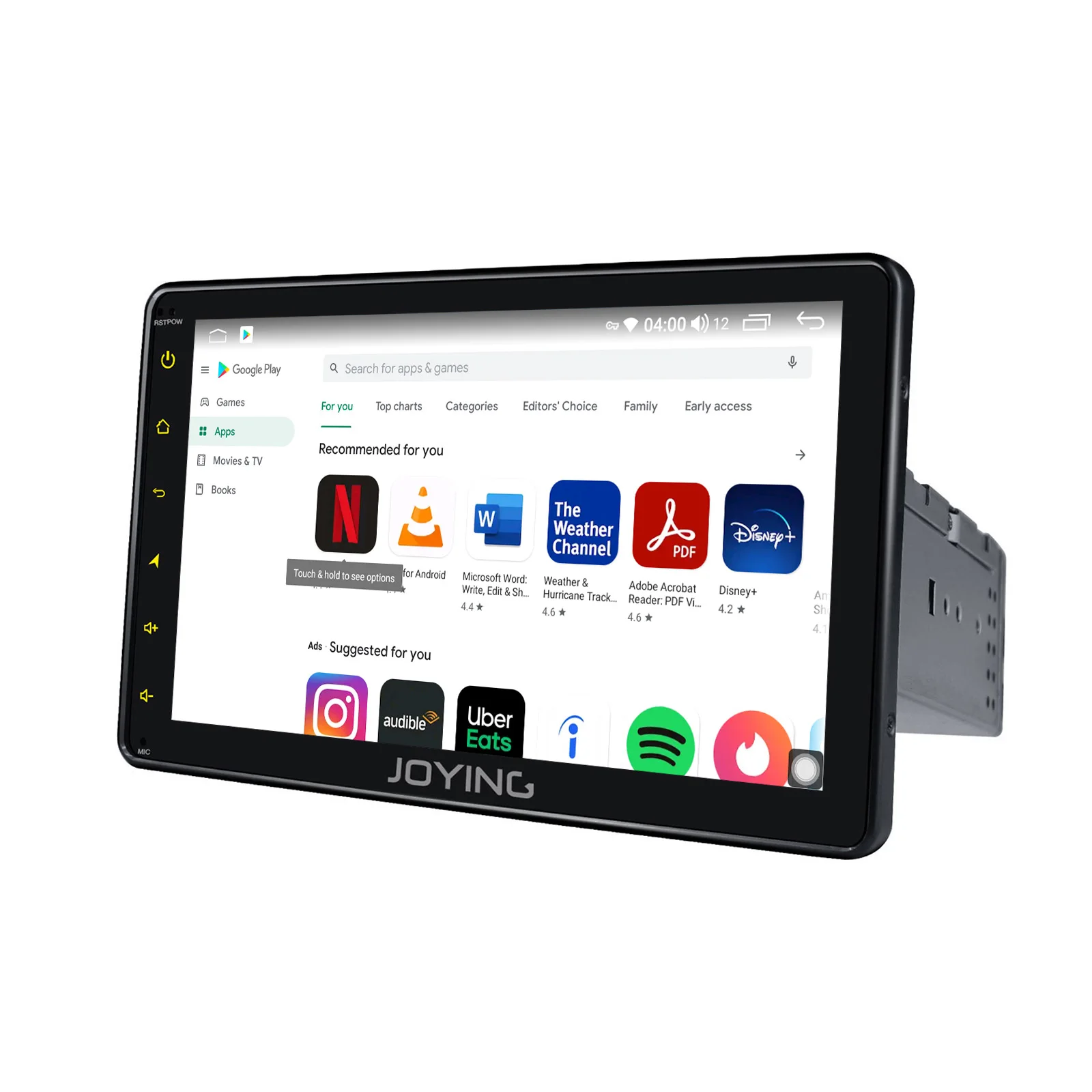 JOYING Android 10.0 Single din Car Radio Player 7/8/9 inch stereo head unit Octa Core 4GB RAM&64GB RAM Support 4G DSP Carplay HD