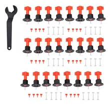 24 шт. нивелировщик для плитки Сменные стальные иглы система обнаружения выравнивания с 1 шт. гаечный ключ нивелировщик для плитки