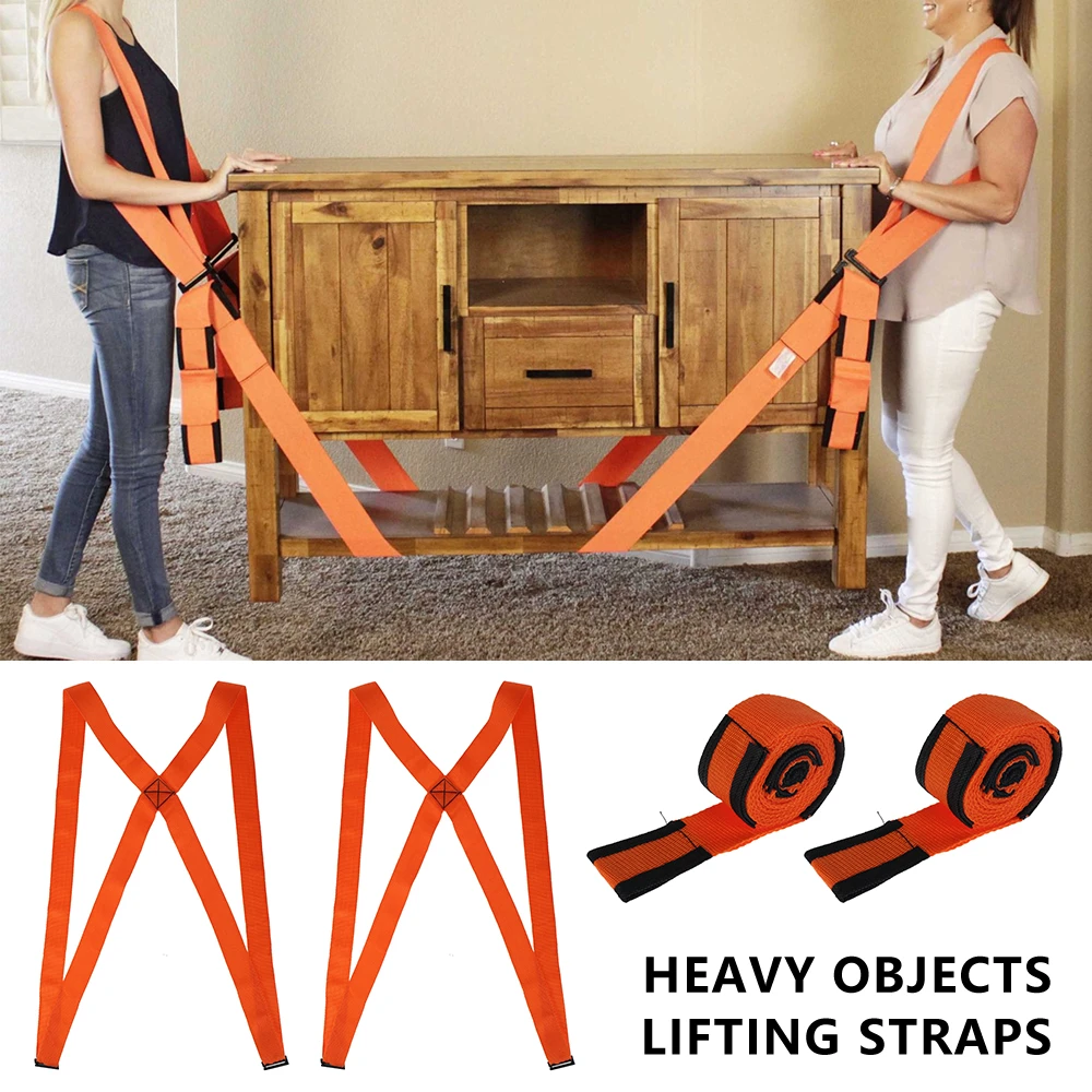 Furniture Moving Straps Transport Belt Carrying Rope Lifting Shoulder Tool Set