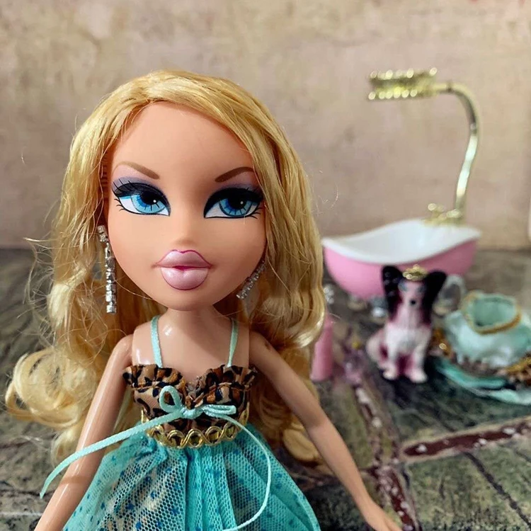 Коробочный Bratz Кукла щенок ПЭТ Купальный дом с сушеным лаком для ногтей и аксессуары для ванны лучший подарок для девочки