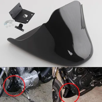 

Motorcycle Unpainted Black Front Bottom Spoiler Mudguard Air Dam Chin Fairing Fits For Harley XL Sportster 883 1200 Iron 48 72