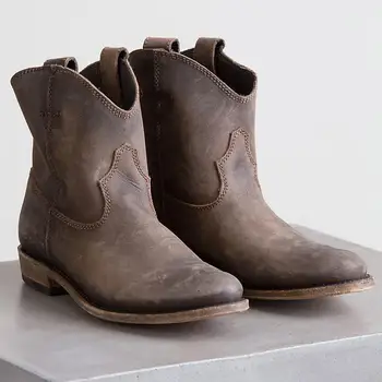 

Head Flat Bottom Short Boots