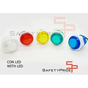 

Arcade button 24mm 28mm + led Jamma recreation button pushbutton illuminated SP