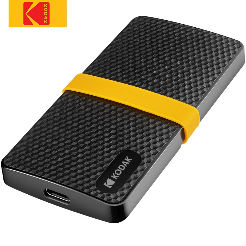 Kopen Kodak SSD X200 Externe Harde Schijf Schijf 256GB 512GB 1TB HDD disco duro externo Type C USB 3.1 Harde Schijf voor Laptop Mobiele telefoon