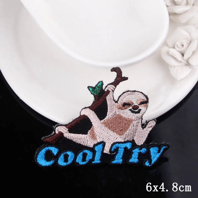 PE4289CT DIY дикие животные патч железные нашивки на одежду вышитые нашивки для одежды патч пошив одежды аксессуары для одежды - Цвет: PE4289CT