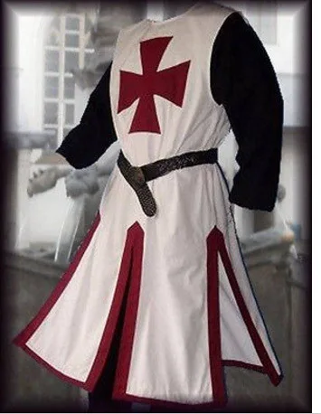 Plus Size Men Medieval Cosplay Robes Templar Knight Crusader Surcoat Long Sleeve Reenactment| | - AliExpress