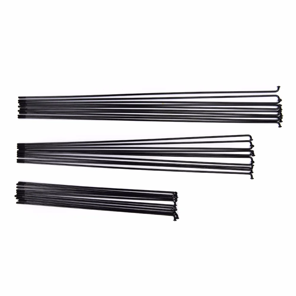 10PCS 12 mm steel spoke 14G Bicycle Spokes Diameter spokes Carbon Steel Electric Bike Length 170~286mmmm Black Color | Спорт и