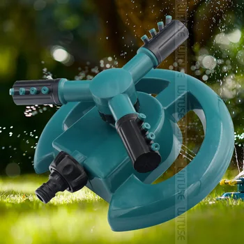 

ABS Water-saving 360 Degrees Rotation Watering Lawn Sprinkler Detachable Nozzle Hose Adjustable Automaticly Rotating Sprinkler