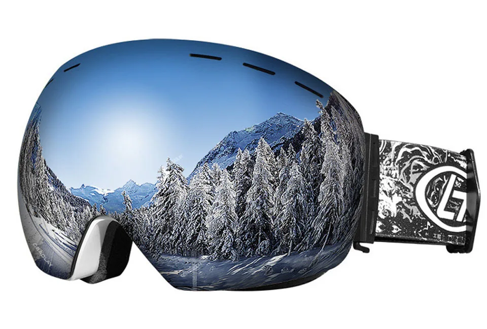 Loogdeel New Outdoor Sports Anti-fog Double layer Ski Ski Goggles Windproof Snowmobile Eyewear Snowboard Glasses Ski Googles