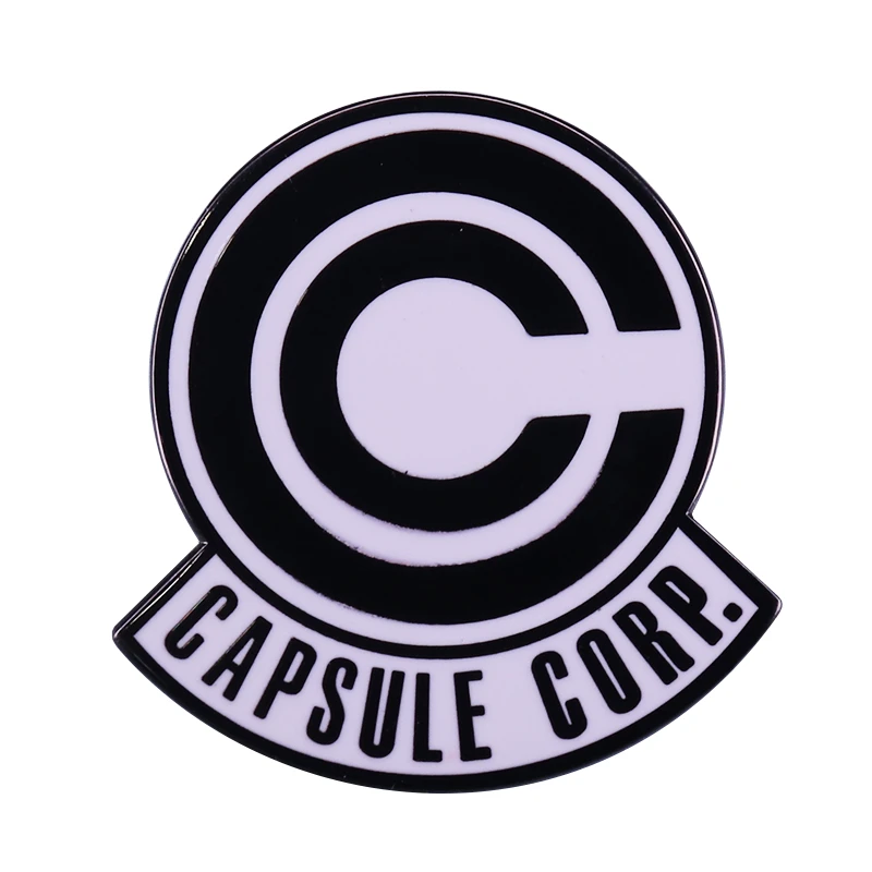 ドラゴンボールzカプセル株式会社ロゴバッジクールアニメファンまた Brooches Aliexpress