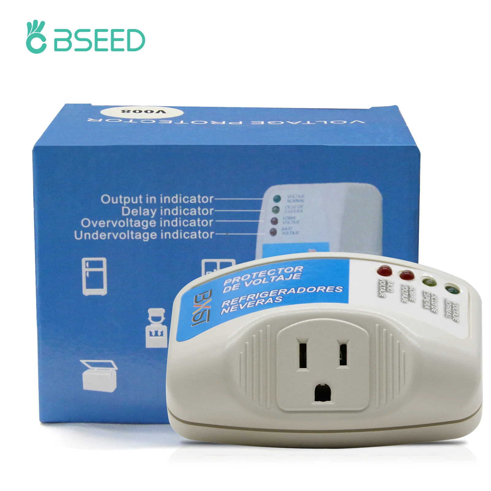 1 BSEED Voltage Protector, Single Outlet Surge Protector Plug in