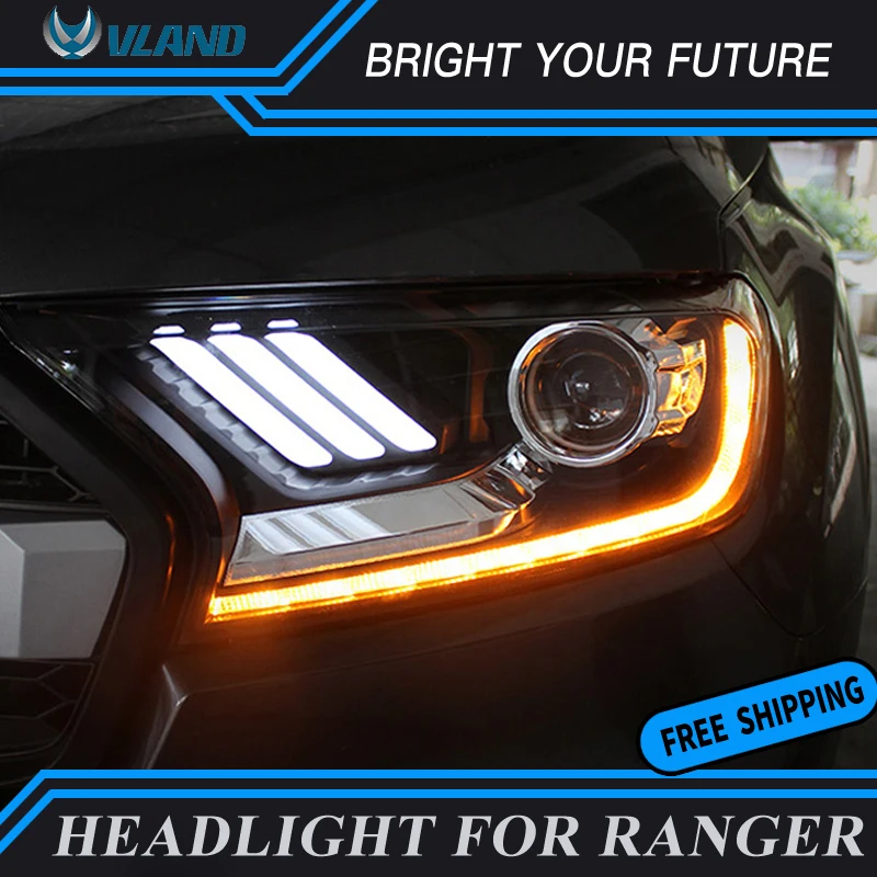 Фары головного света для Ford Everest Ranger 2016-2018 биксеноновые фары линзы Ксеноновые в