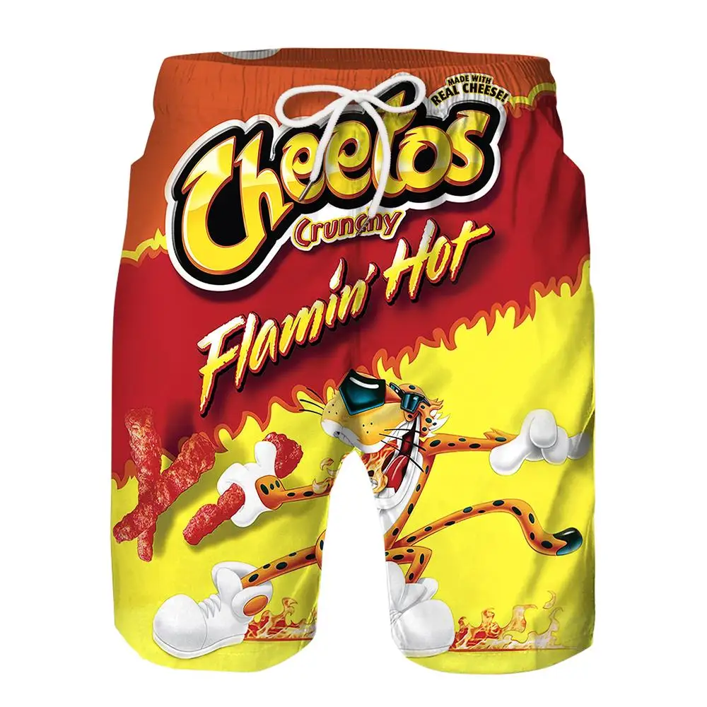 Новинка года; Cheetos Takis Cate; быстросохнущие пляжные шорты с 3D-принтом для мужчин; Семейные пляжные шорты для детей и родителей; пляжные шорты для мальчиков