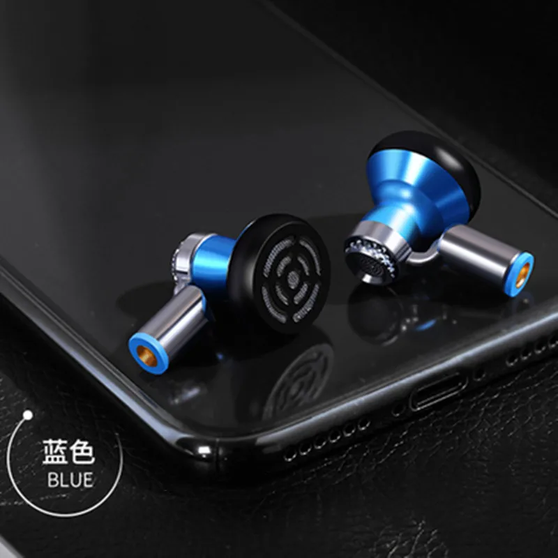 Basic No Mic Blue Наушники SENFER KP120 MMCX с плоской головкой, динамические наушники с протеином, Наушники HI FI, стерео наушники MMCX, металлическая диджейская гарнитура, съемный кабель - Цвет: Basic No Mic Blue