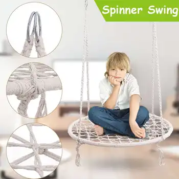 

Children round nest nest swing indoor and outdoor hanger children net rope stout swing baby toys bearing 200 kg diameter 100cm