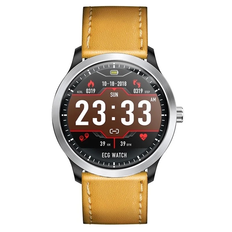 Смарт-часы Daywemet N58 ECG PPG с электрокардиографом ЭКГ дисплеем, Холтер ЭКГ монитор сердечного ритма кровяное давление Smartwatch