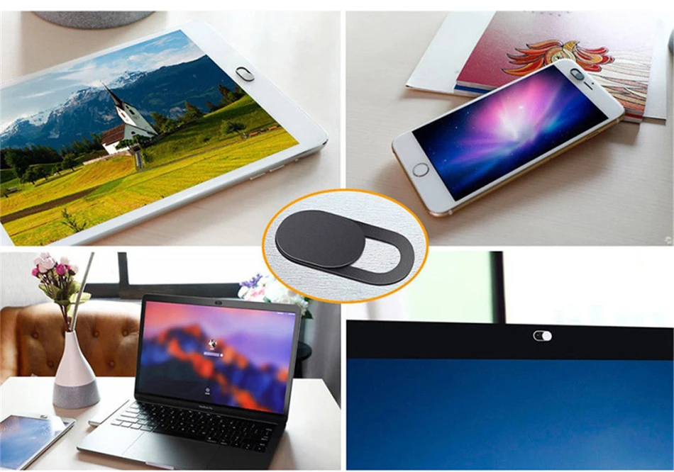 !ACCEZZ WebCam Cover Shutter Magnet Slider Plastic Camera Cover Macro Lens For Web Laptop iPad PC Macbook Tablet Privacy Sticker (2)