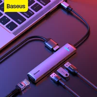 Baseus USB C HUB USB a Multi HDMI compatibile USB 3.0 RJ45 lettore Carder adattatore OTG Splitter USB per MacBook Pro Air HUB Dock