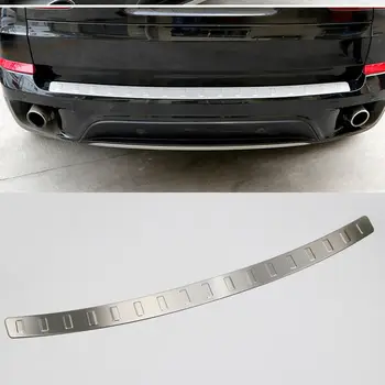 

For BMW X5 E70 2007 2008 2009 2010 2011 2012 2013 Steel Exterior Rear Outer Bumper Protector Sill Cover Trim 1PC Car Accessories