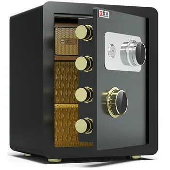 

Mechanical Safes Household Small Safes 45cm High Into The Wall Can Be Fixed Office Steel Security Cabinets Safe deposit Boxes