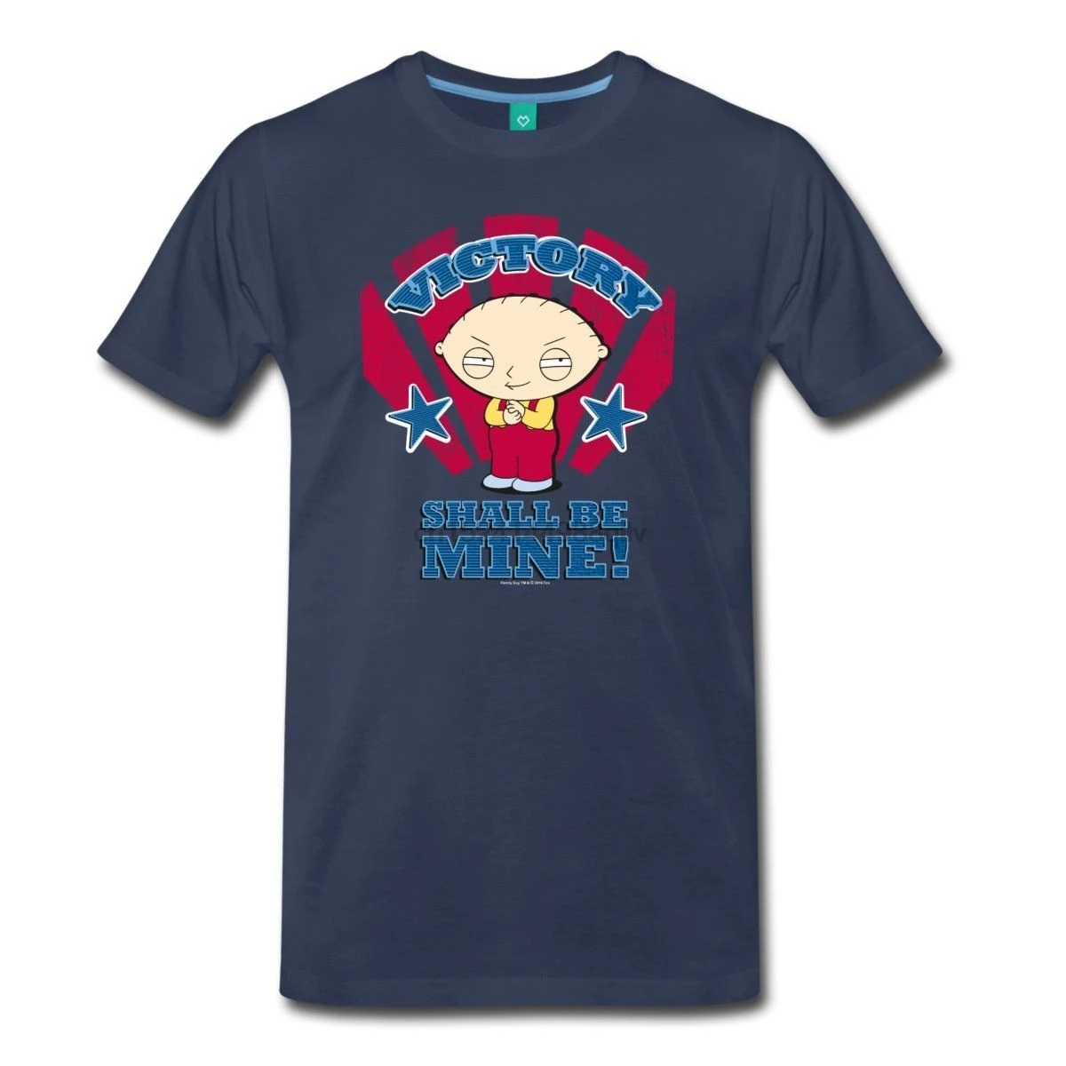 Stewie Victory Men T Shirt New Funny Brand Clothing O Neck Short Sleeves Cotton Men Summer