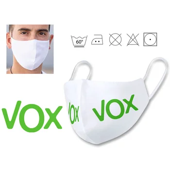 

MASK HYGIENIC REUSABLE LOGO PARTY VOX double layer