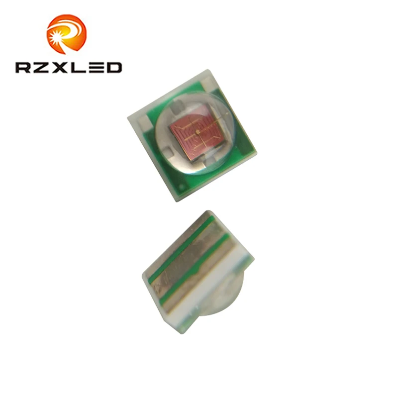 50 шт./лот 1 Вт 3 3535 SMD высокомощный Янтарный светодиодный диодный чип излучатель