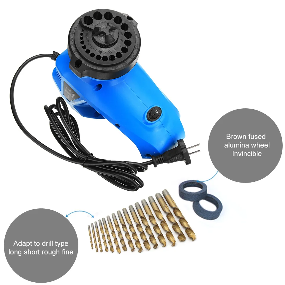 

Drill Bit Sharpener Twist Drill Grinding Machine Drill Grinder Drill Milling Machine 3-12mm 220V