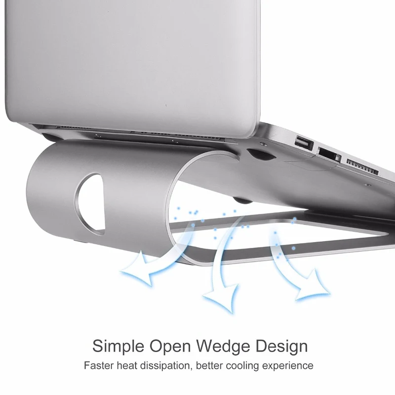 YPAY Алюминиевая Подставка для планшета, ноутбука, охлаждающая подставка для ноутбука, кулер, кронштейн для Macbook Air Pro retina 11 12 13 15 дюймов, ноутбук