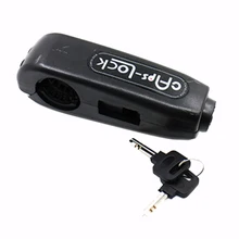 Универсальный замок для мотоцикла, замок для руля скутера, тормоз, дроссельная заслонка, защита от кражи, защитные замки, черный цвет