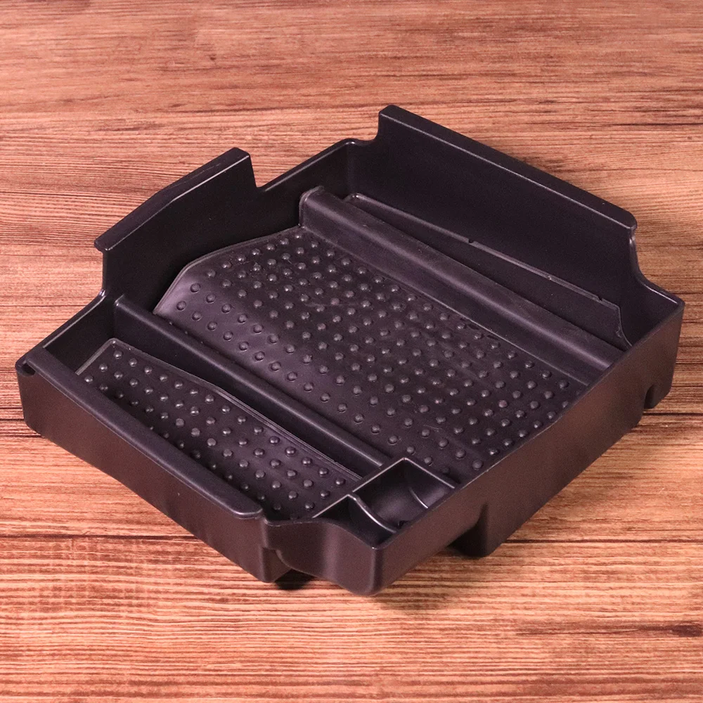 1Pc ABS Black Central Console Armrest Secondary Storage Box Glove Tray Holder Organizer Fit For Honda CR-V CRV 2012 2013 2014 (4)